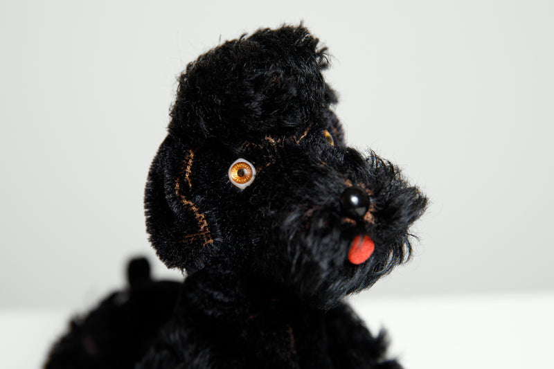Vintage stuffed toy poodle made in Germany