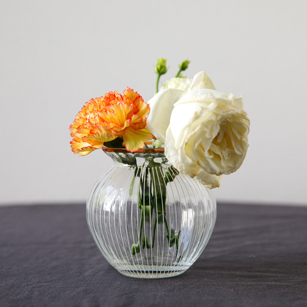 首長の水刺し　76cm 置物　花瓶　透明な茶黄色 予約注文 】flower vase from Germany – At Sea Day